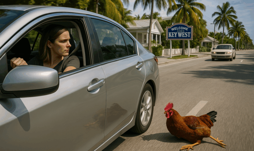 Absichtlich überfahrenes Huhn löst Streit zwischen Autofahrerinnen aus