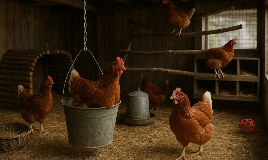 Stallpflicht bei Hühnern: So bleibt der Stall spannend und abwechslungsreich