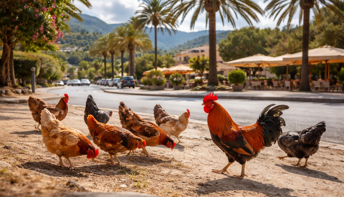 Hühner auf Mallorca - Quelle: KI, ChatGPT